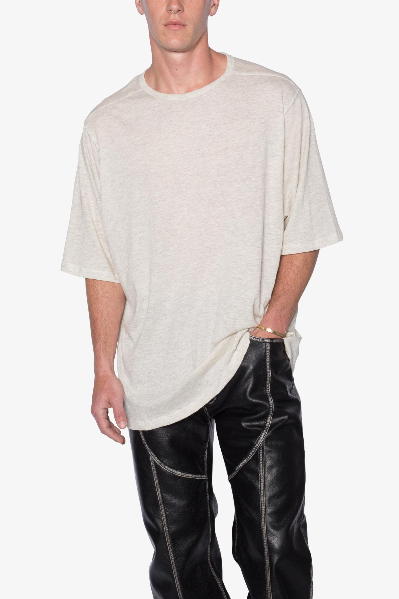Sheer Gauze Tee - Grey Product Image
