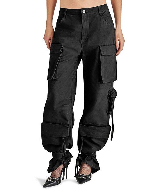 Steve Madden Duo Mid Rise Oversized Cargo Pants Product Image