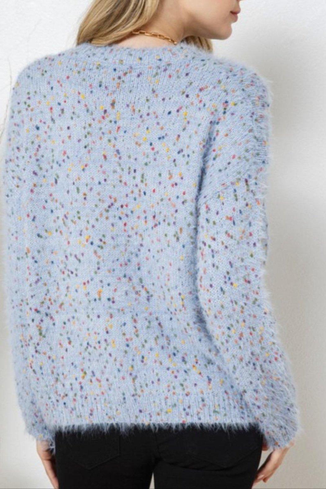 Blue Confetti Sweater Product Image