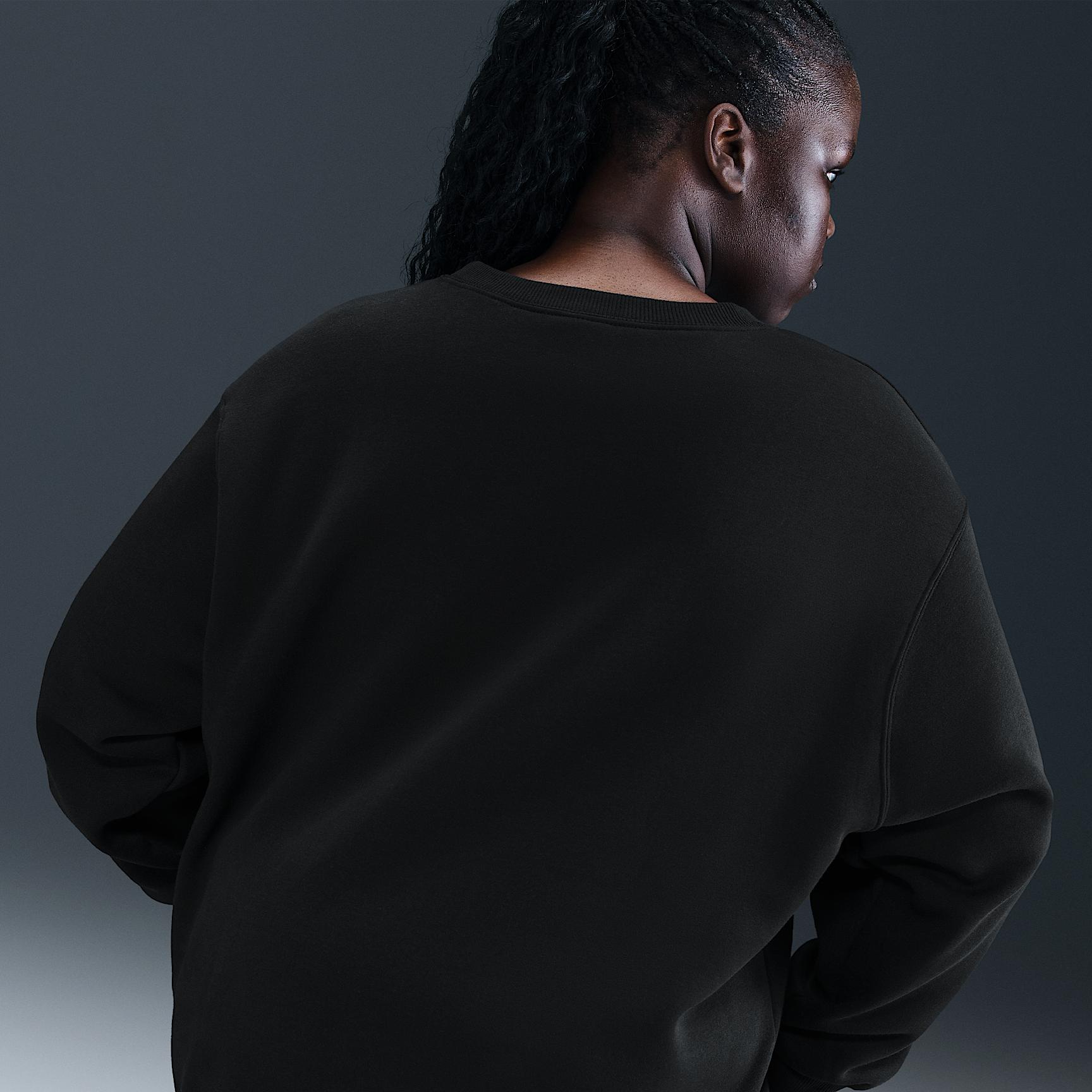 Womens Nike Sportswear Phoenix Fleece Oversized Crew-Neck Sweatshirt (Plus Size) | FZ4272-063 Product Image