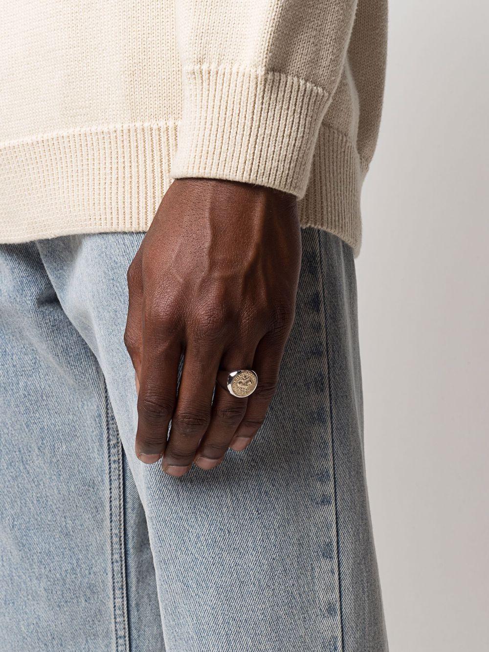 coin signet ring Product Image