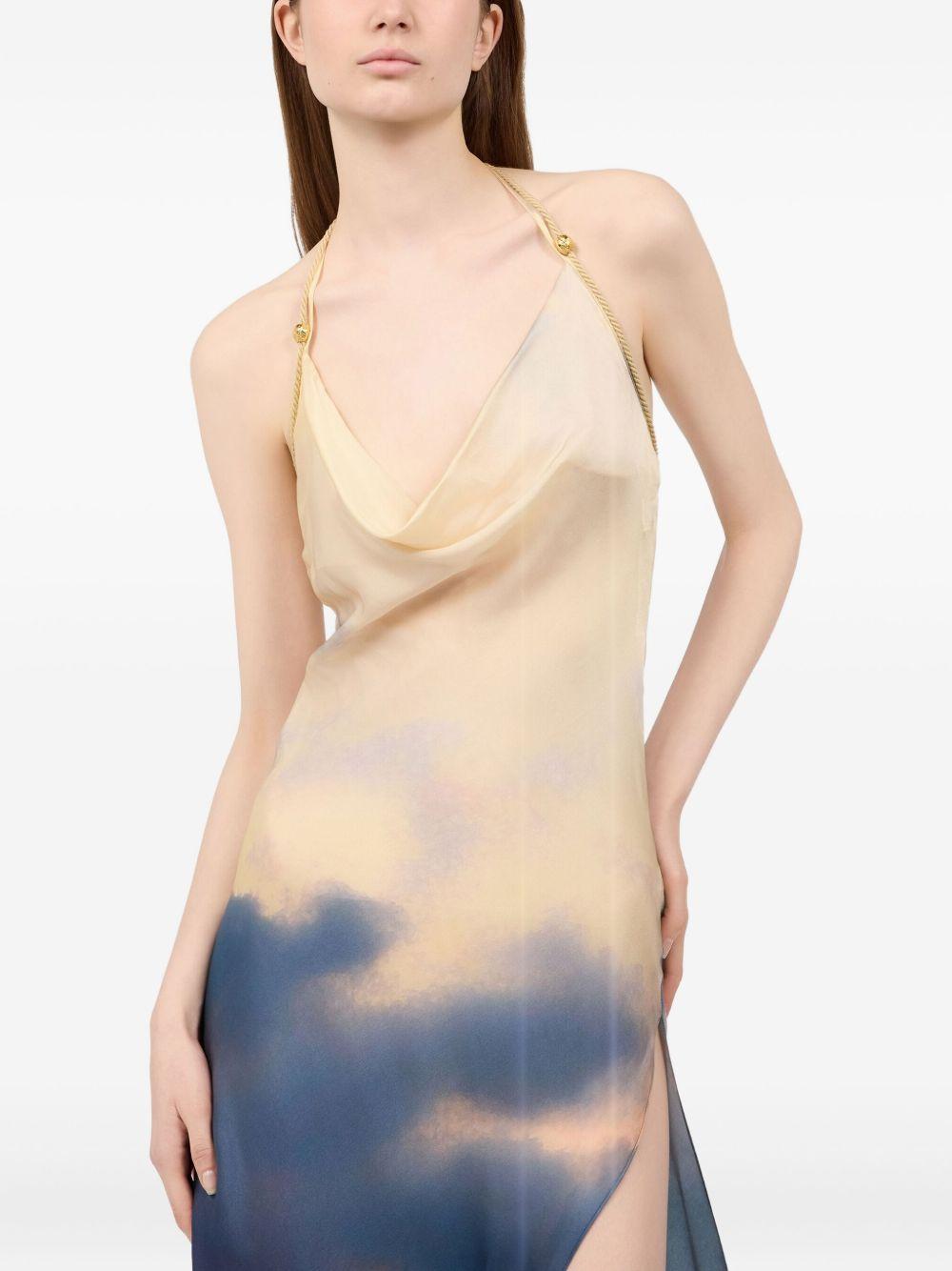 abstract-print maxi dress Product Image