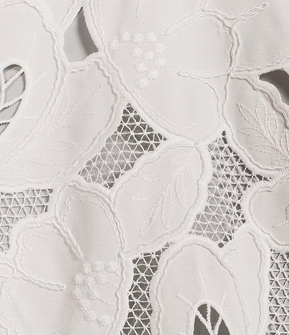 BOSS by Hugo Boss Jonara Broderie Anglaise Notch Lapel Long Sleeve Blazer Product Image