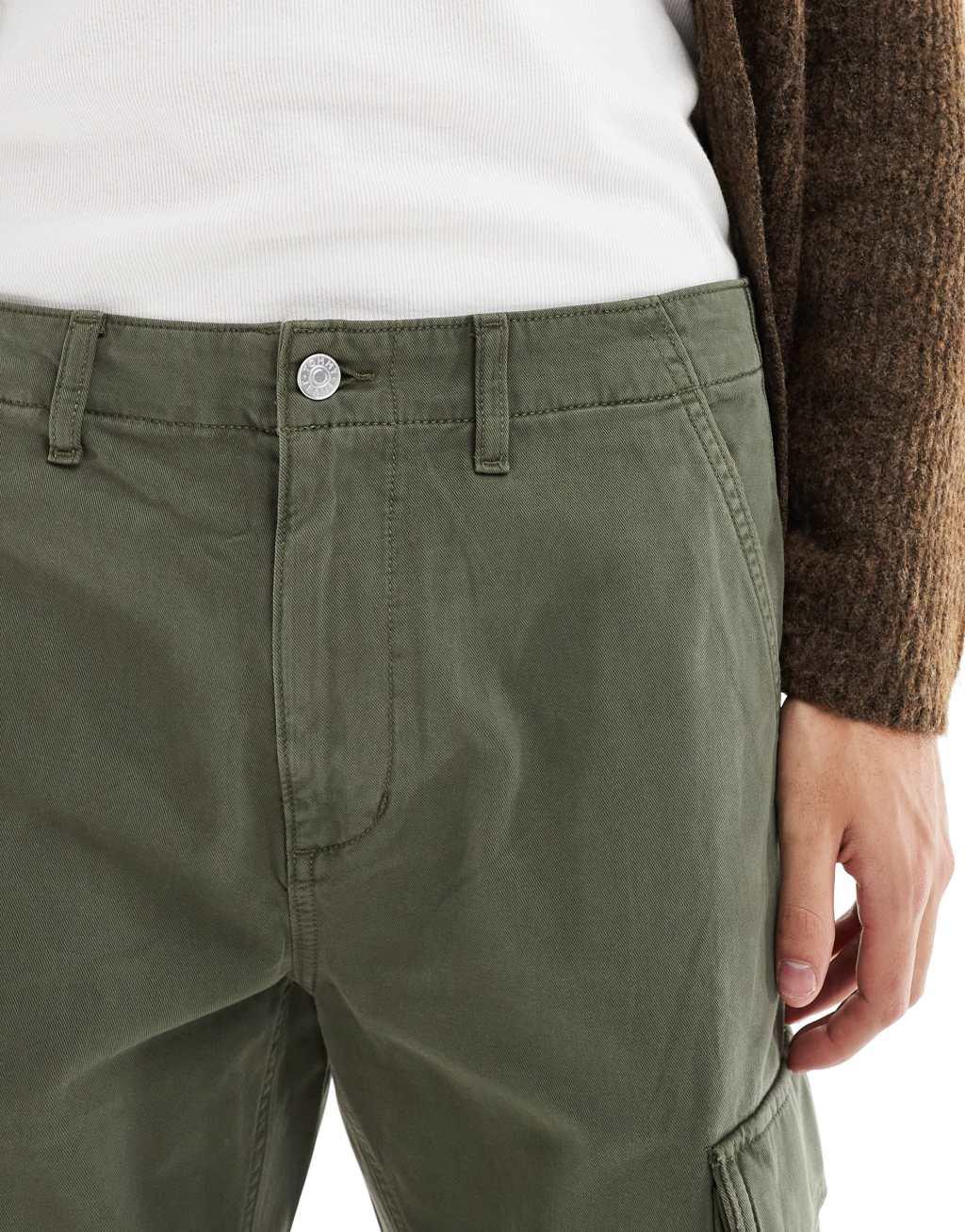 Tommy Jeans Jaimie cargo pants in olive green Product Image