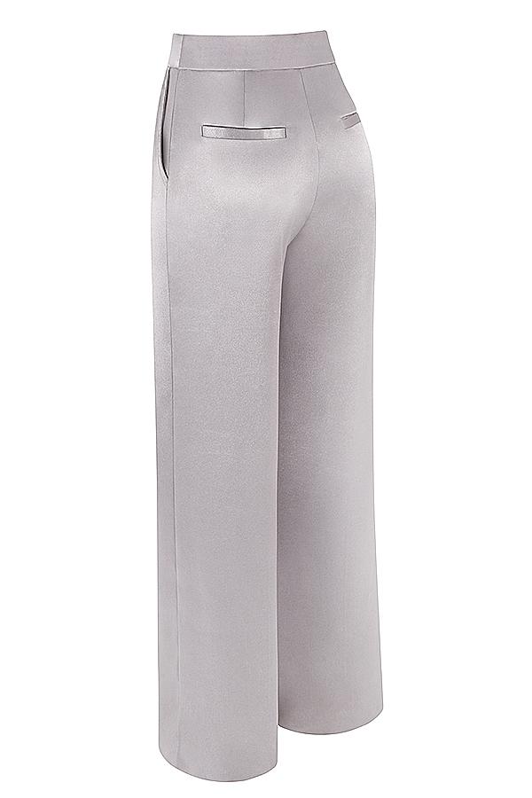 Alivia  grey satin trousers - sale Product Image