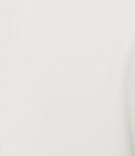 Caroline Rose Plus Size Matte Crepe Scoop Neck Sleeveless Tank Top Product Image