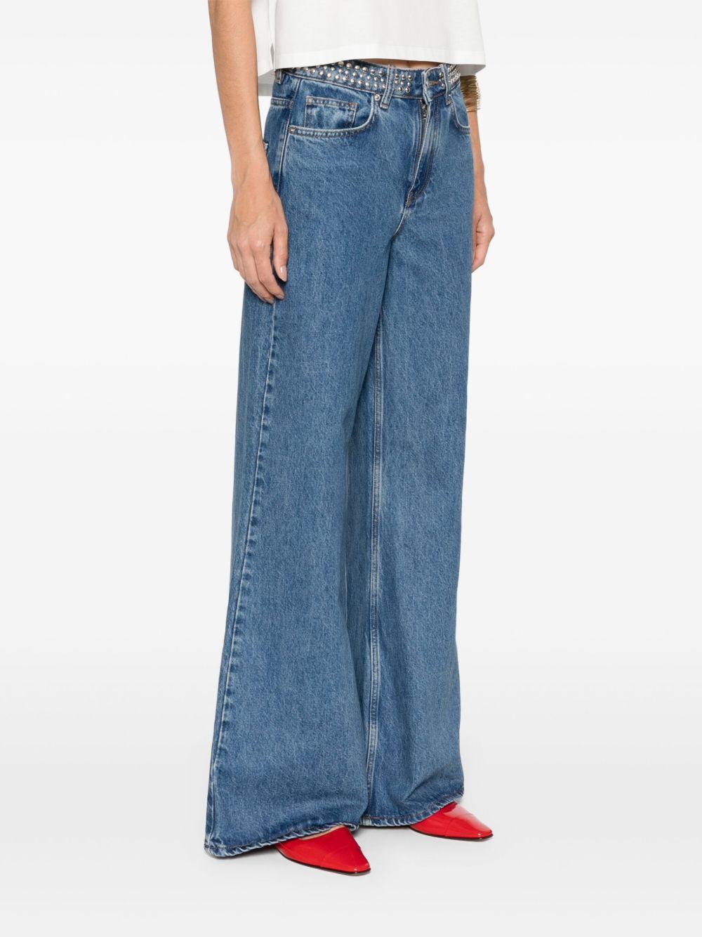 studded-waistband jeans Product Image