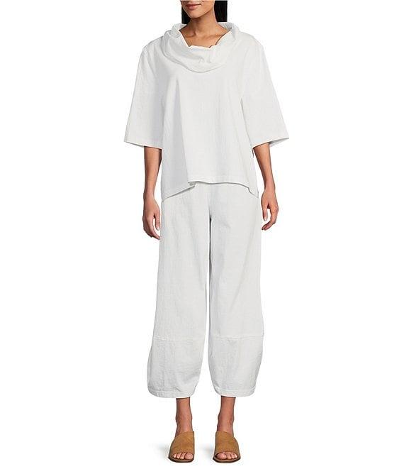 Bryn Walker Olivier Cotton Jersey Elastic Waist Lantern Leg Pants Product Image