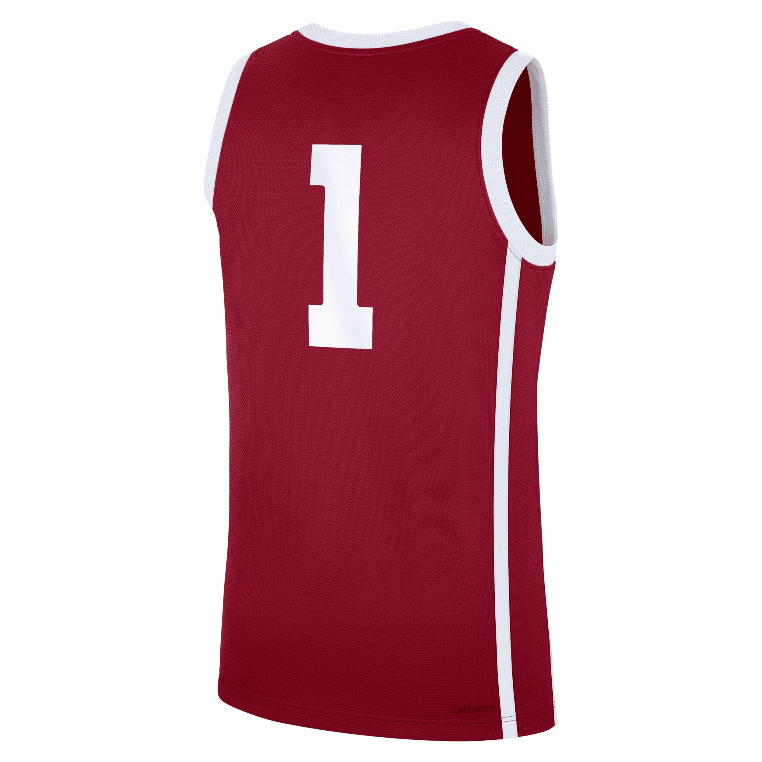 Mens Oklahoma Sooners Replica Jordan Brand College Basketball Jersey | CLEVGRJJCBJOKL-OKL Product Image