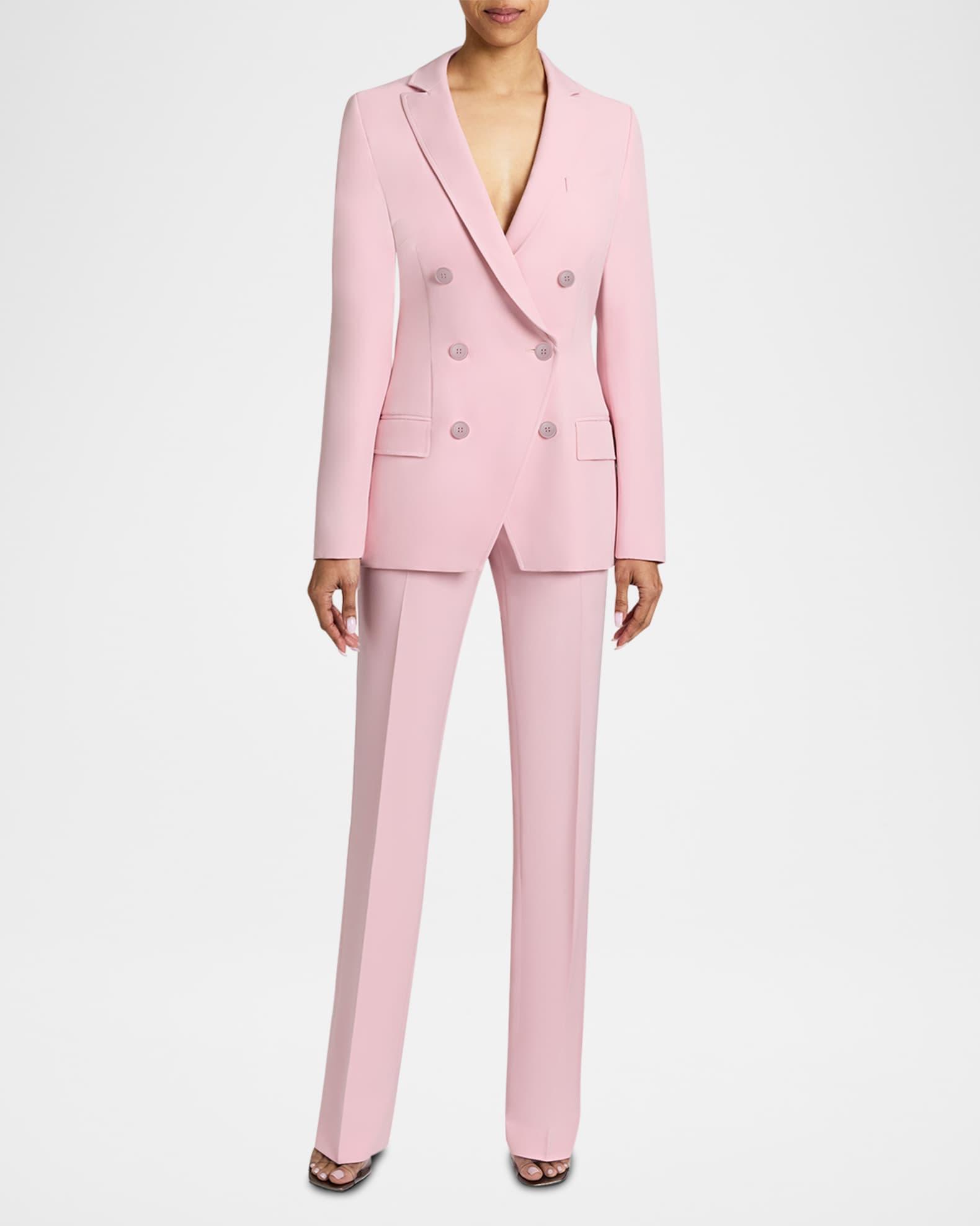 Paco Double-Breasted Stretch Crepe Jacket Product Image