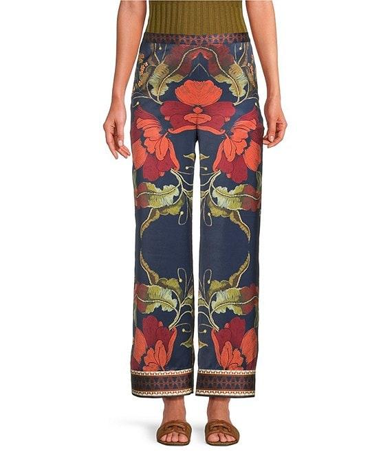 Chelsea & Violet Aurora Coordinating Printed Floral Palazzo Pants Product Image