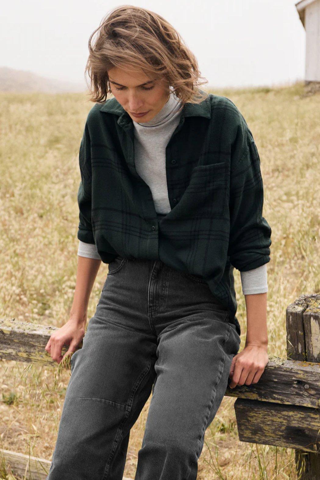 River Plaid Button Up Product Image