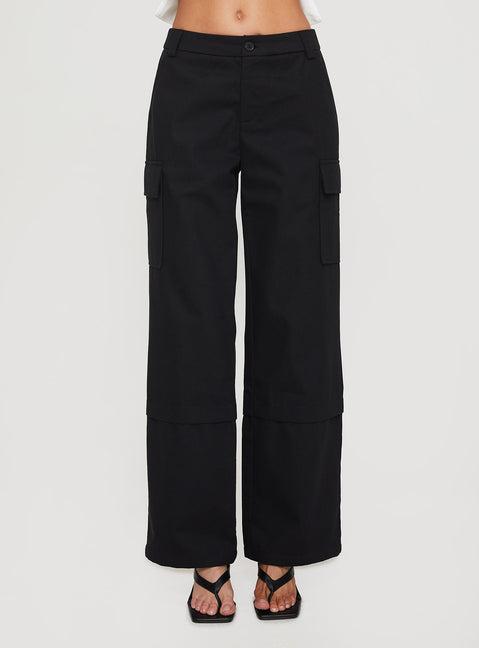 Raider Low Waist Cargo Pant Black Product Image
