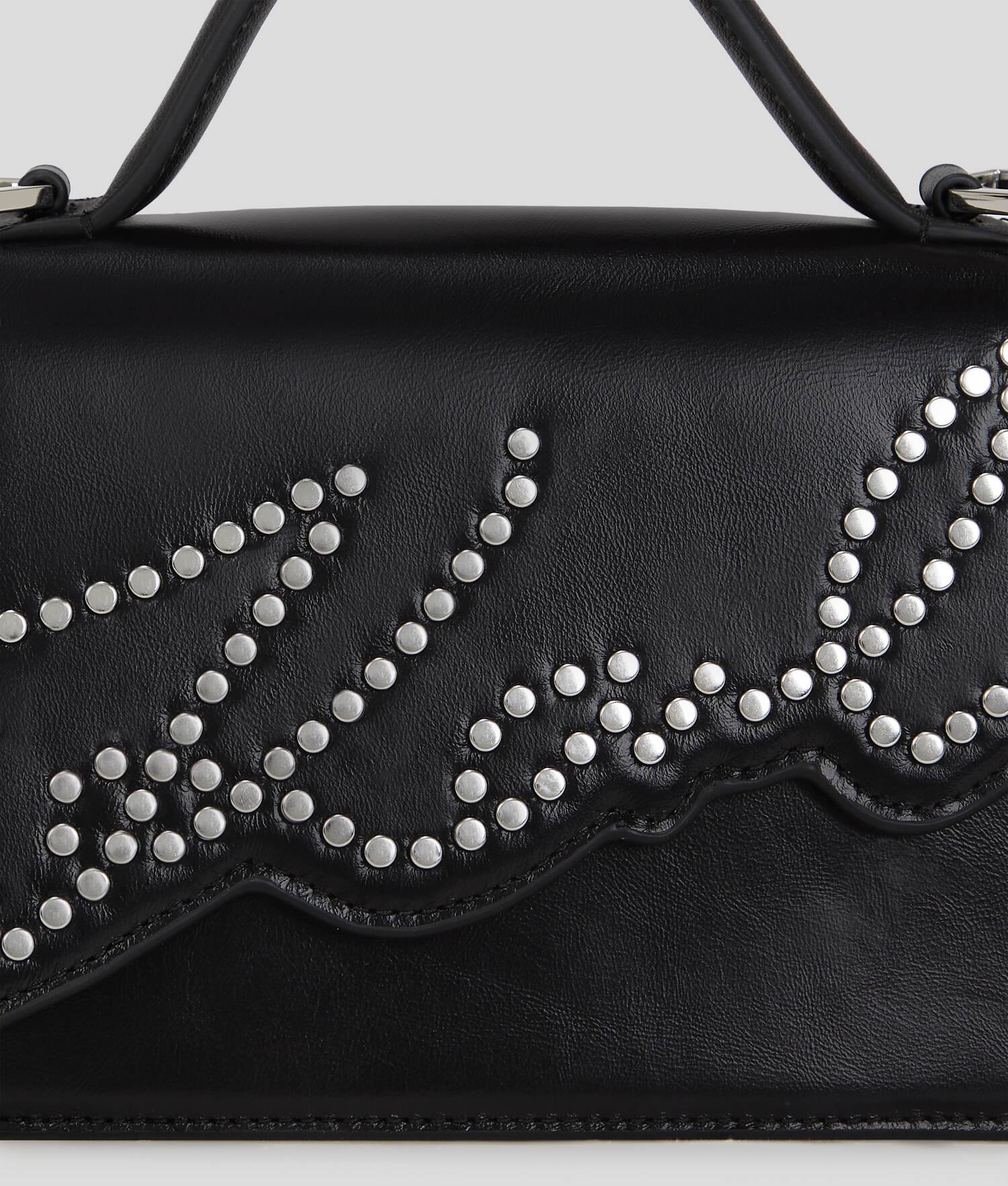 K/SIGNATURE SMALL STUDDED CROSSBODY BAG Product Image