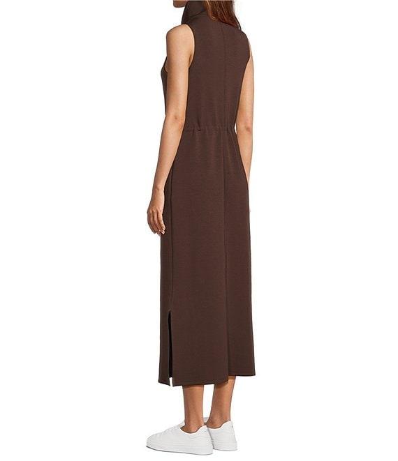 Antonio Melani Lyocell Sleeveless Mock Neckline Midi Dress Product Image