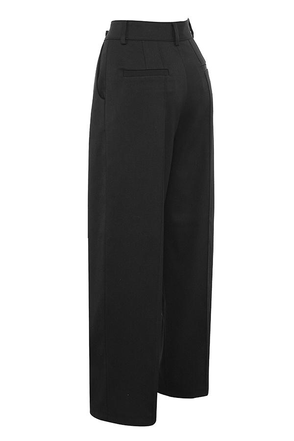 Hayden  black wide leg high waist tailored trousers Product Image