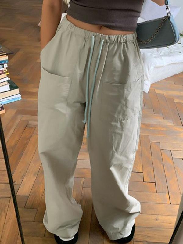 Y2K Baggy Parachute Cargo Pants Product Image