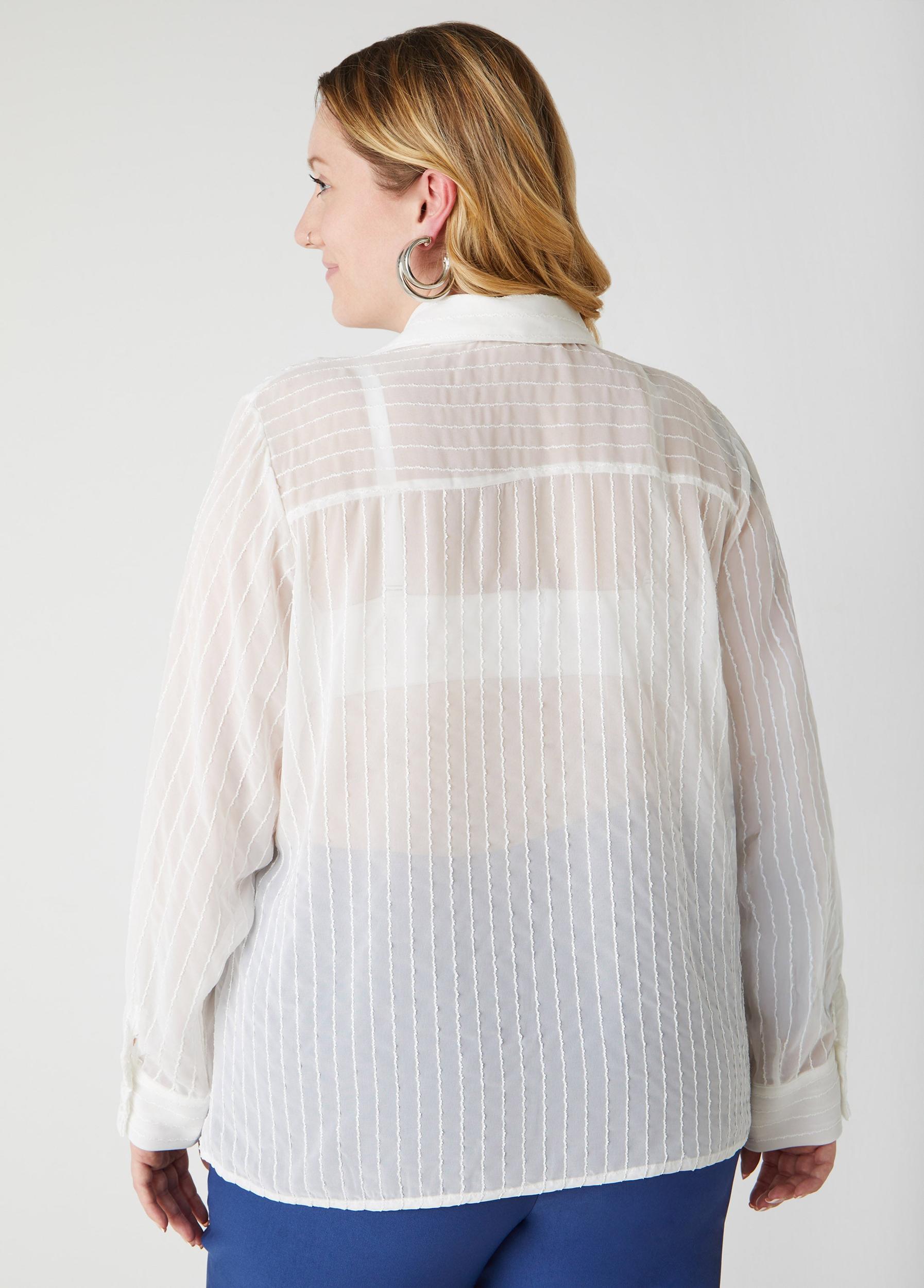 Textured Tie Front Shirt Product Image