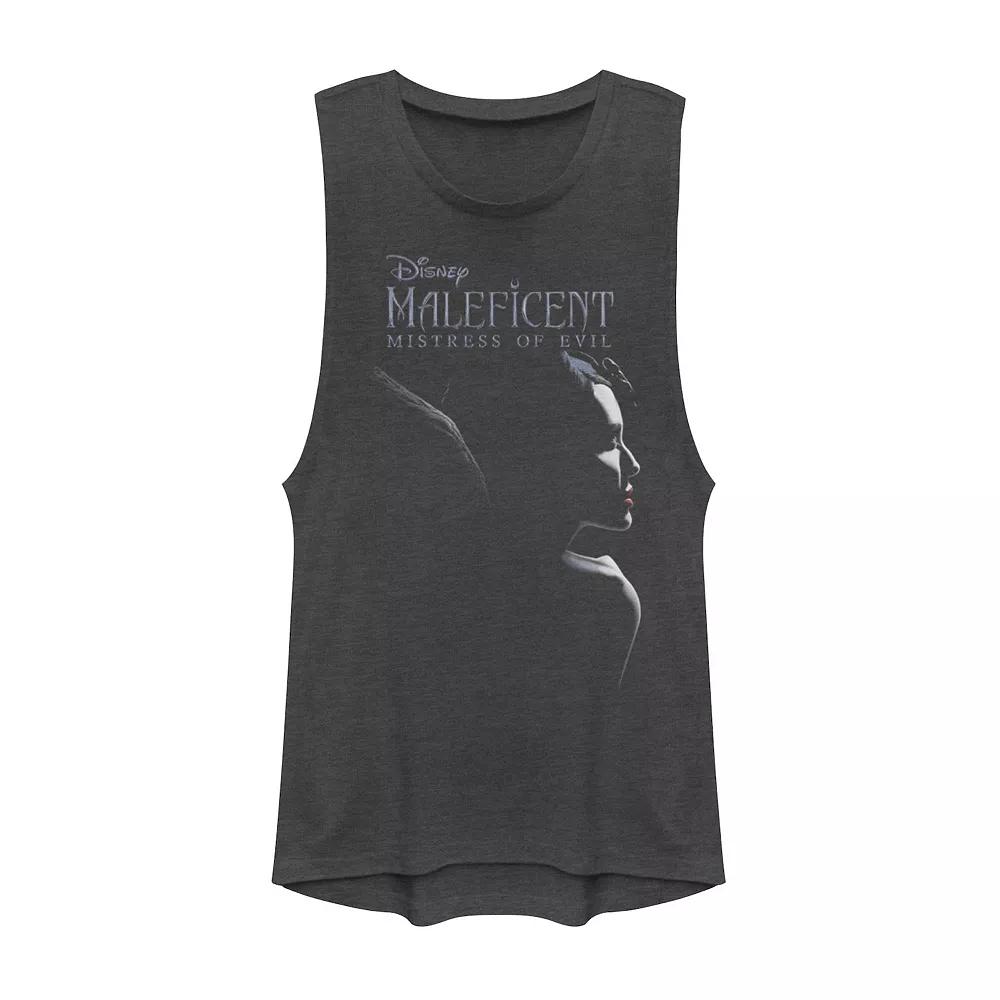 Disney's Maleficent Juniors' Mistress Of Evil Dark Portrait Muscle Tank Top, Girl's,  Product Image