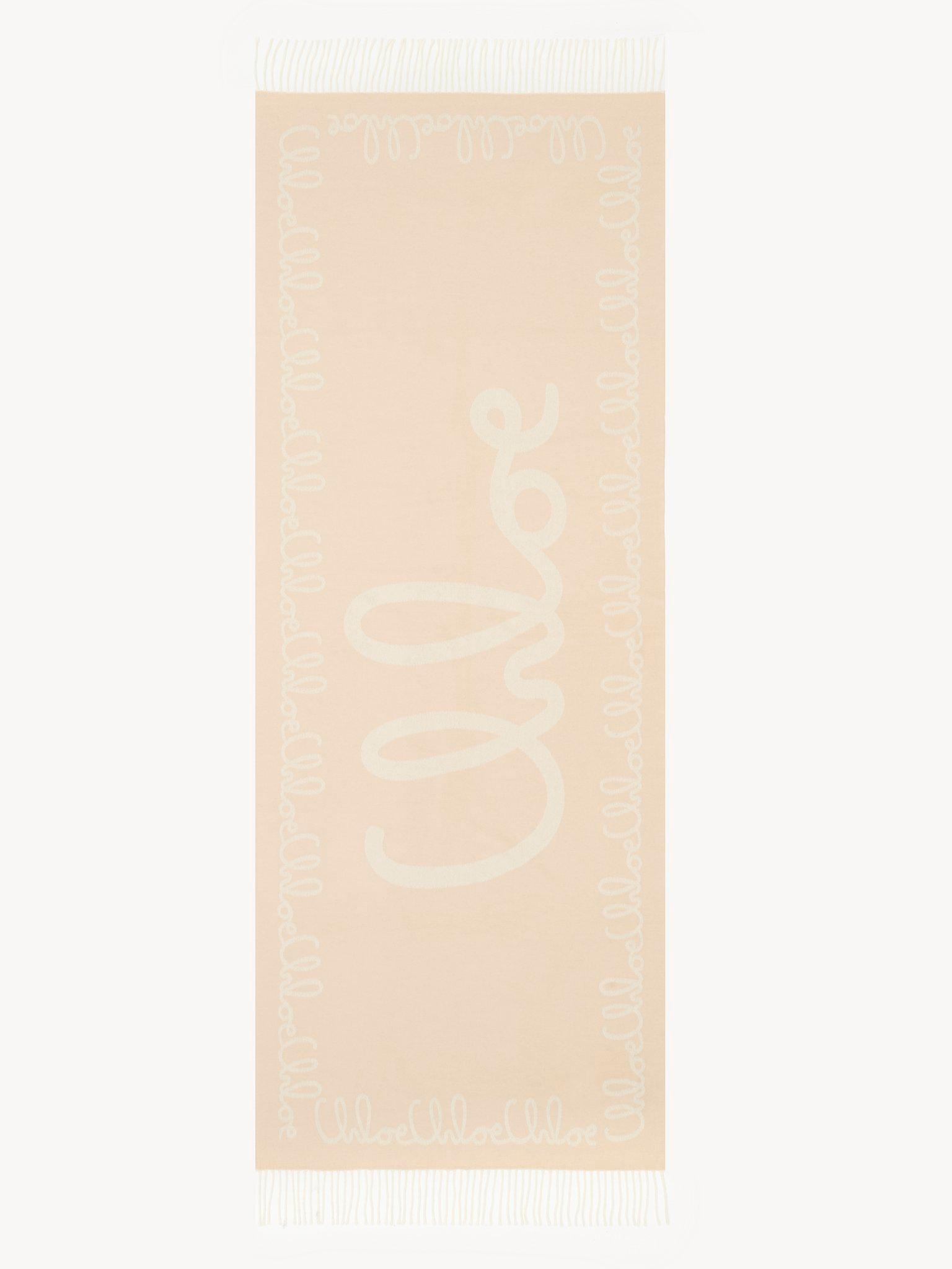 The Chloé Iconic scarf in jacquard wool Product Image