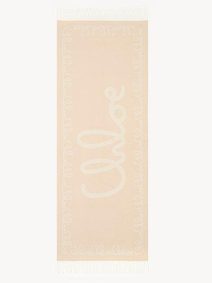 The Chloé Iconic scarf in jacquard wool Product Image