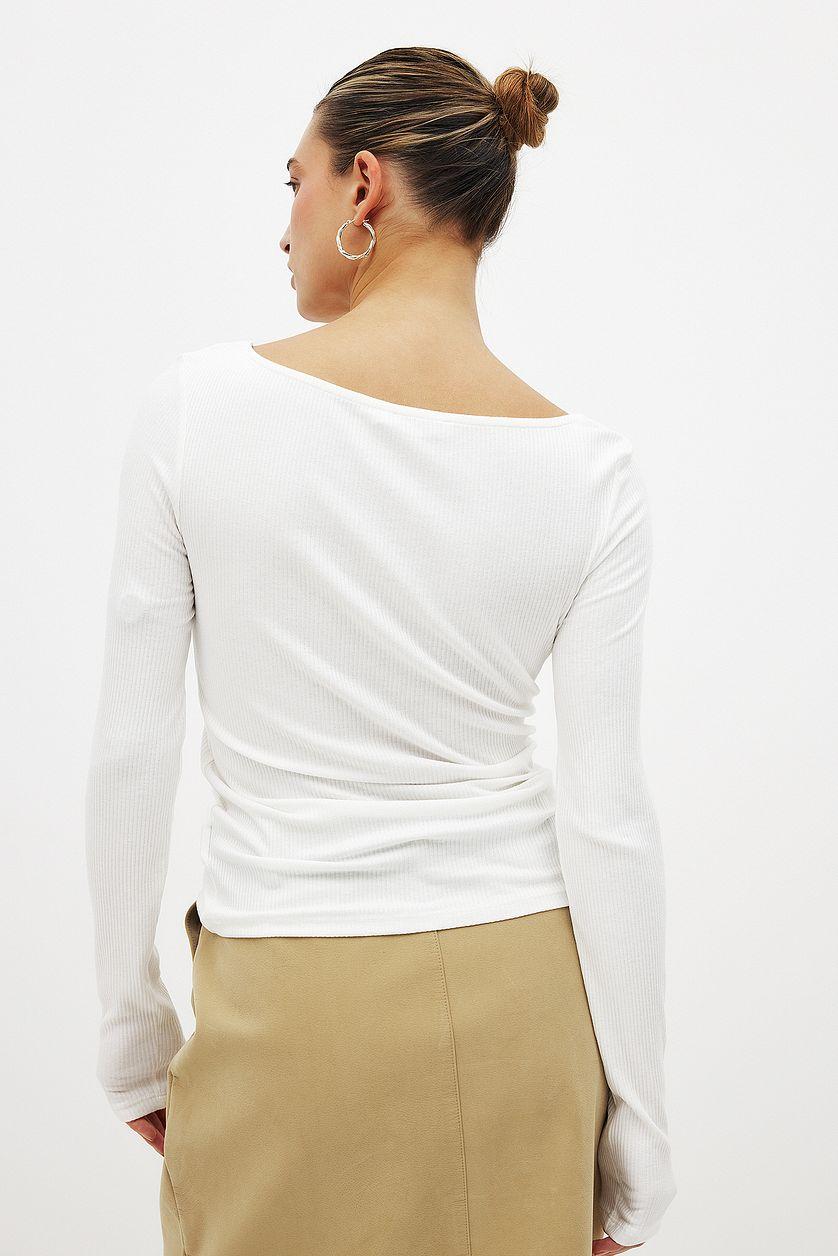 Boat Neck Rib Top Product Image