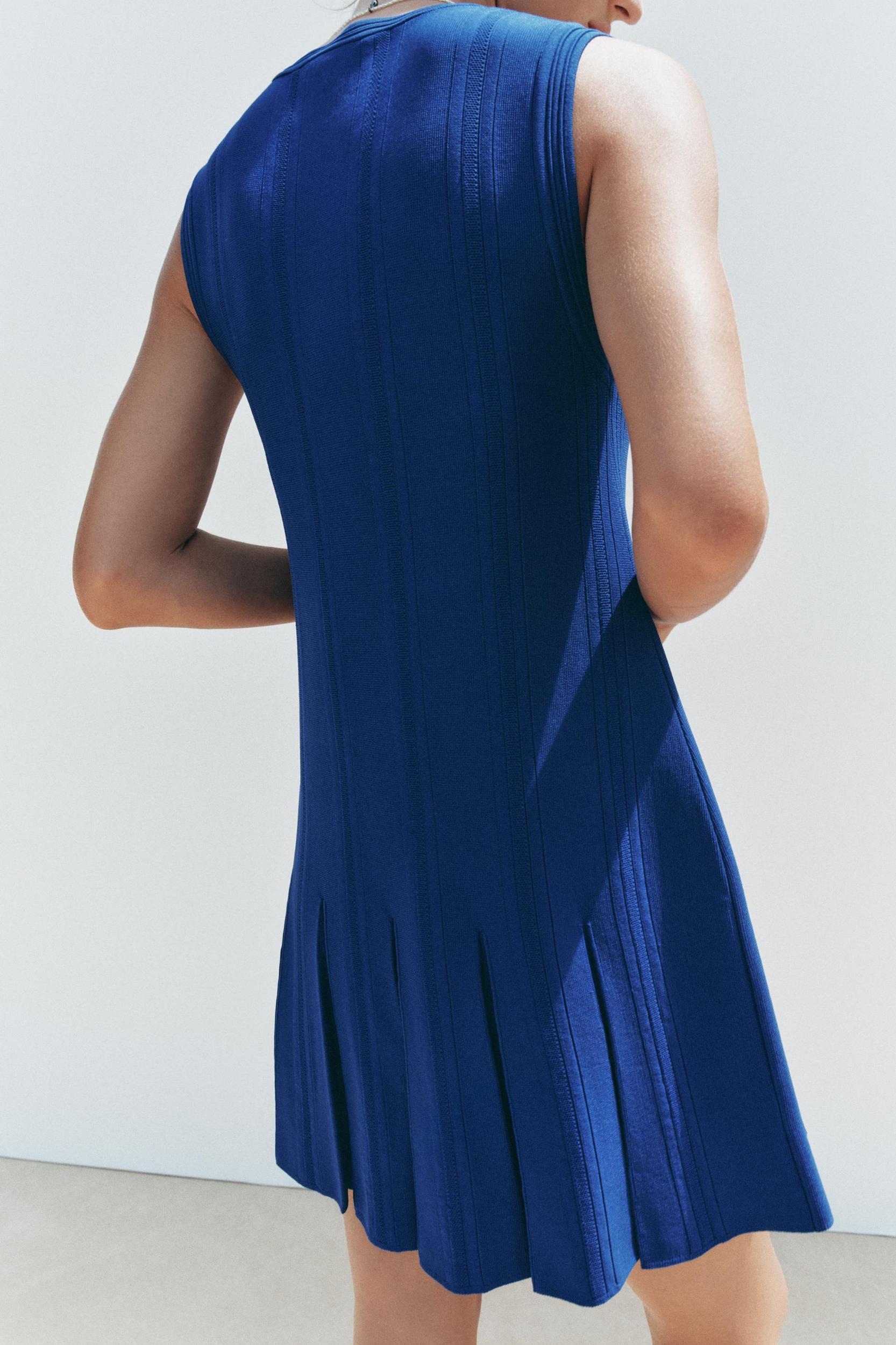 PLEATED KNIT DRESS Product Image