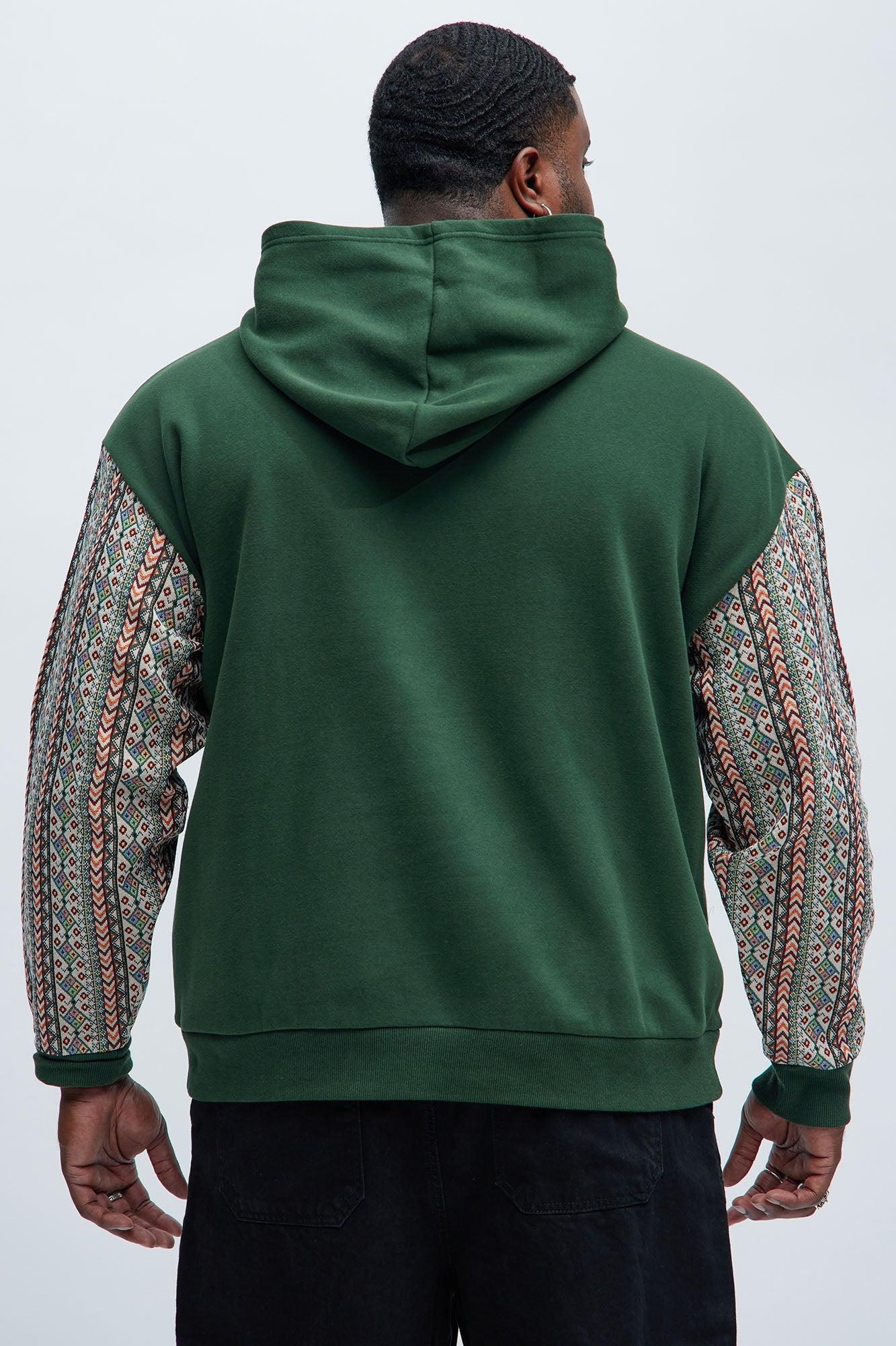Western Imperial Tapestry Hoodie - Green Product Image