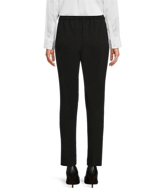 KARL LAGERFELD PARIS Slim Elastic Waistband Flat Front Pant Product Image