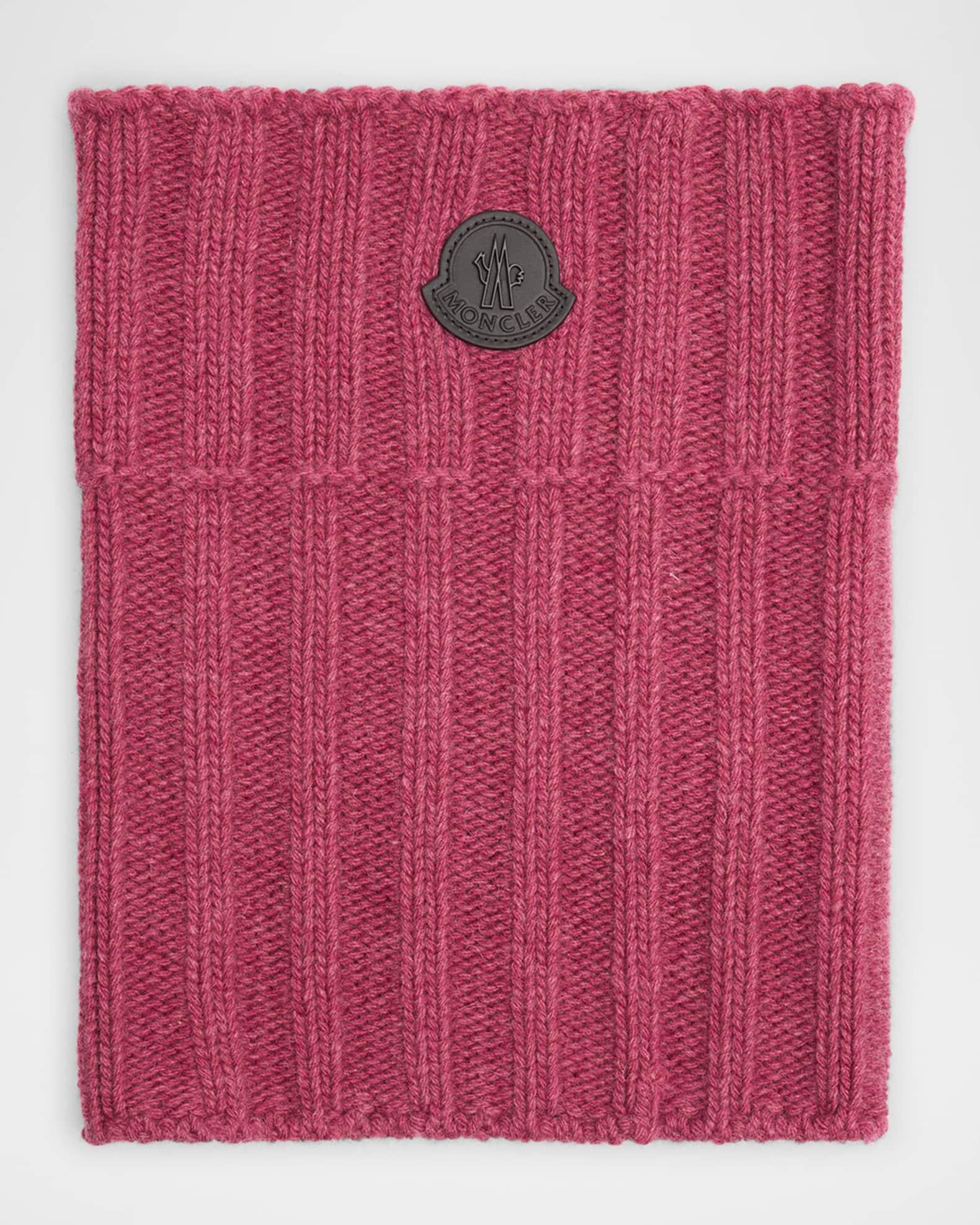 Men's Ribbed Logo Turtleneck Scarf Product Image