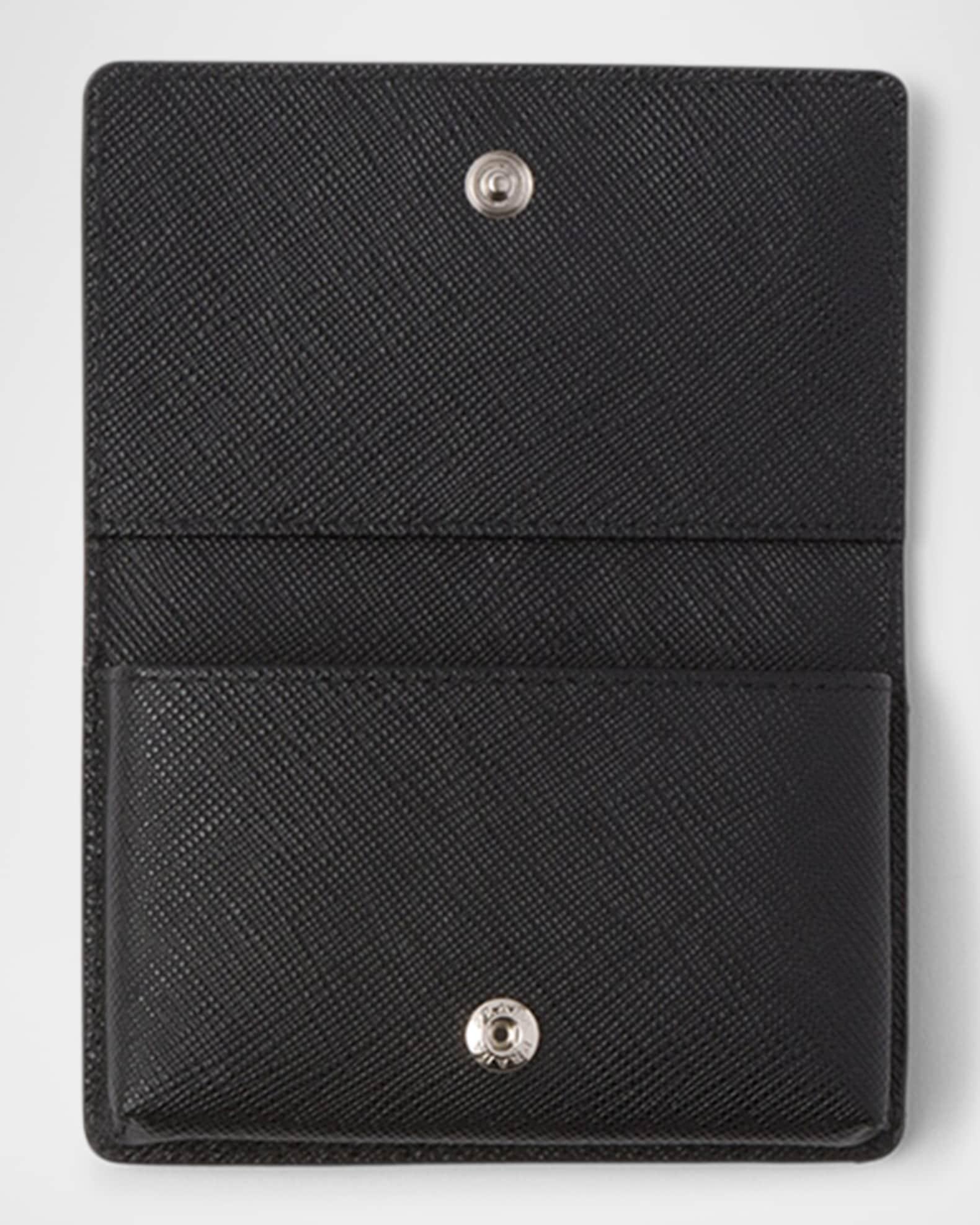 Men's Saffiano Leather Bifold Card Holder Product Image