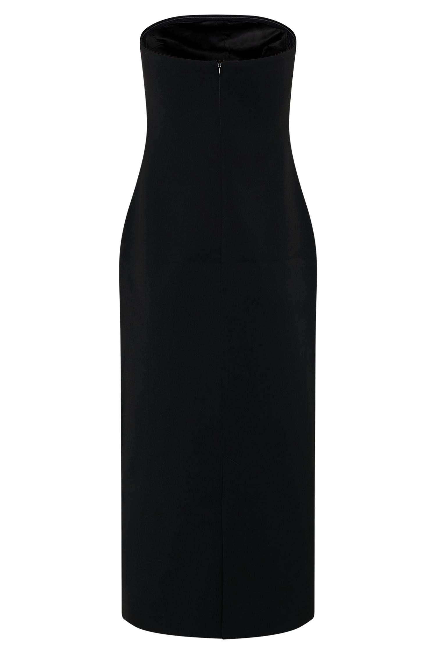 Sussan Strapless Midi Dress - Black Product Image