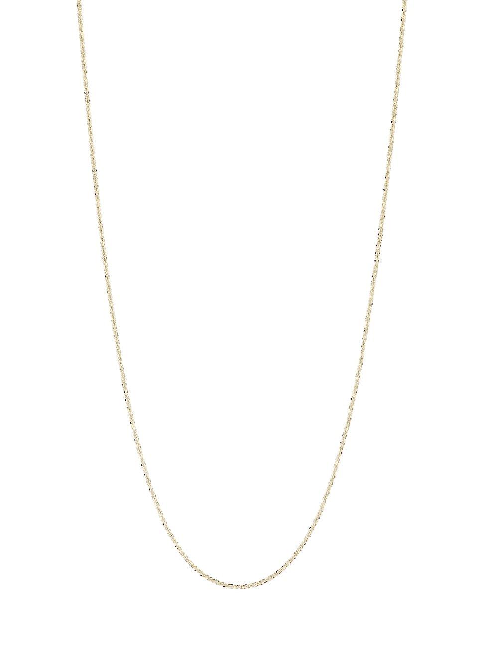 Womens Solid 14K Gold Chain Necklace Product Image