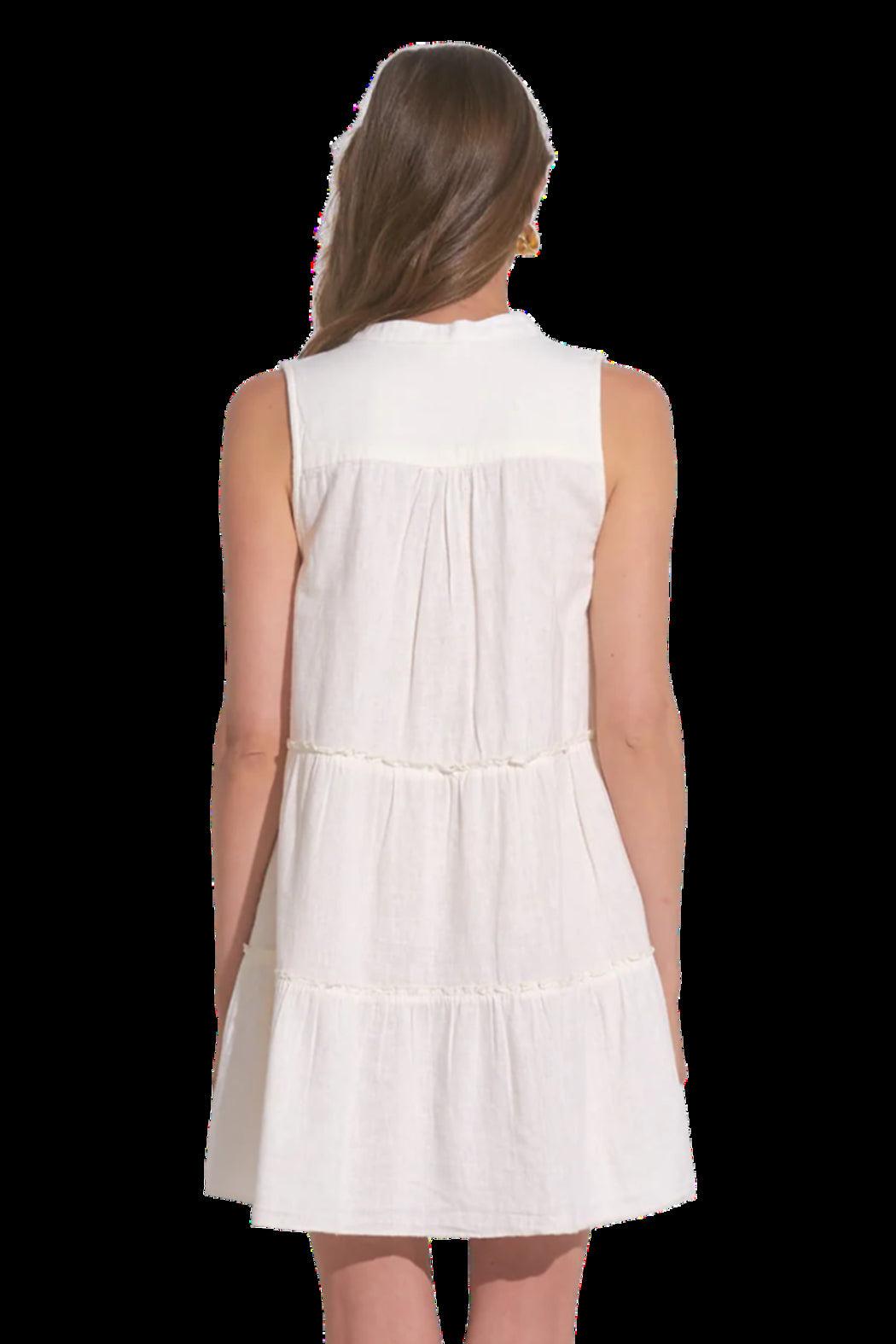 Block Neck Sleeveless Dress Product Image