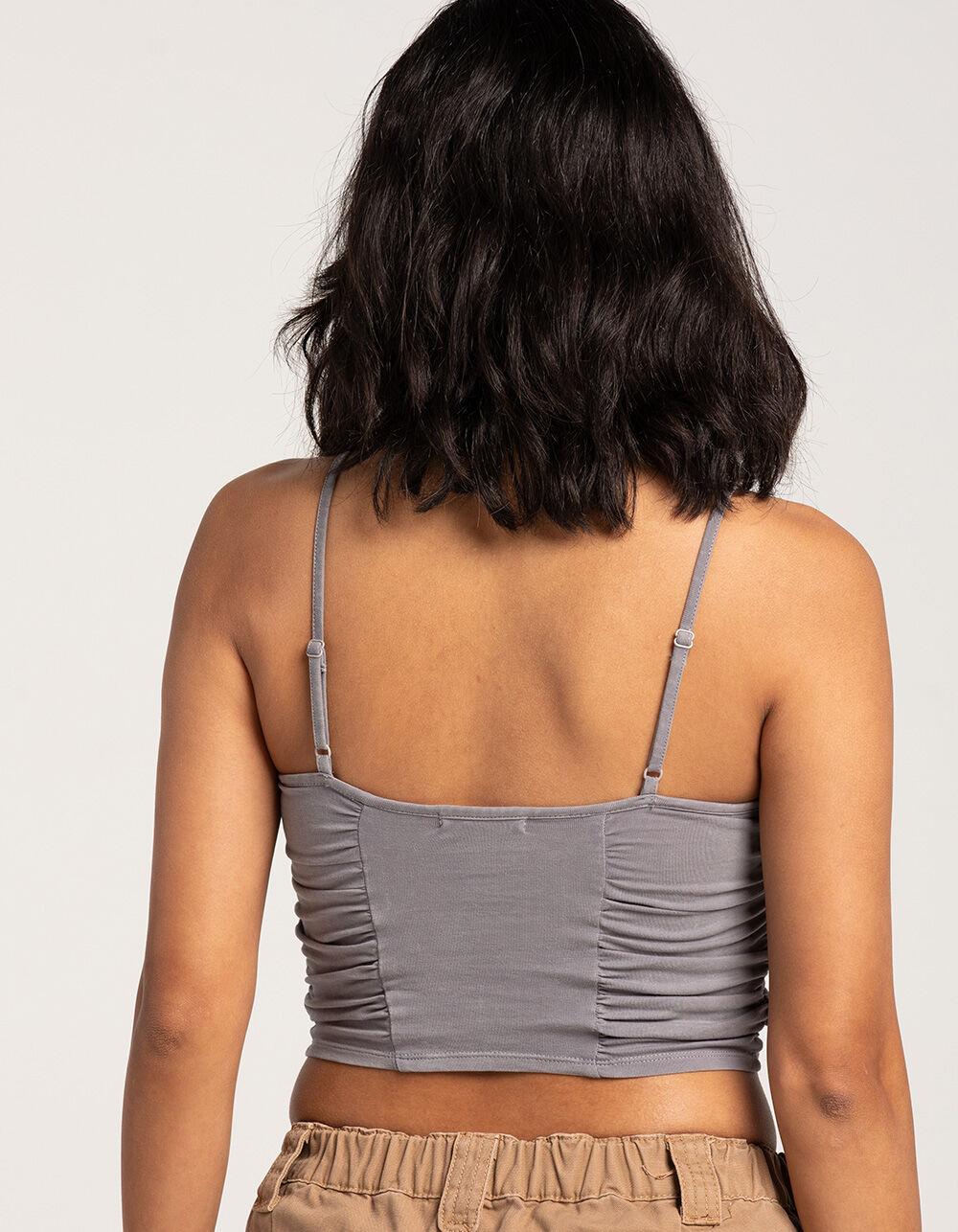 FULL TILT Washed Womens Cami - GRAY Product Image