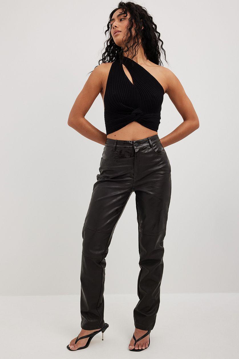 Fine Knitted Wrap Detail Top Product Image