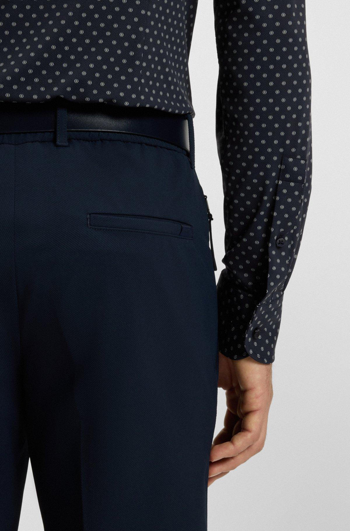 Slim-fit shirt in Italian-made performance-stretch fabric Product Image