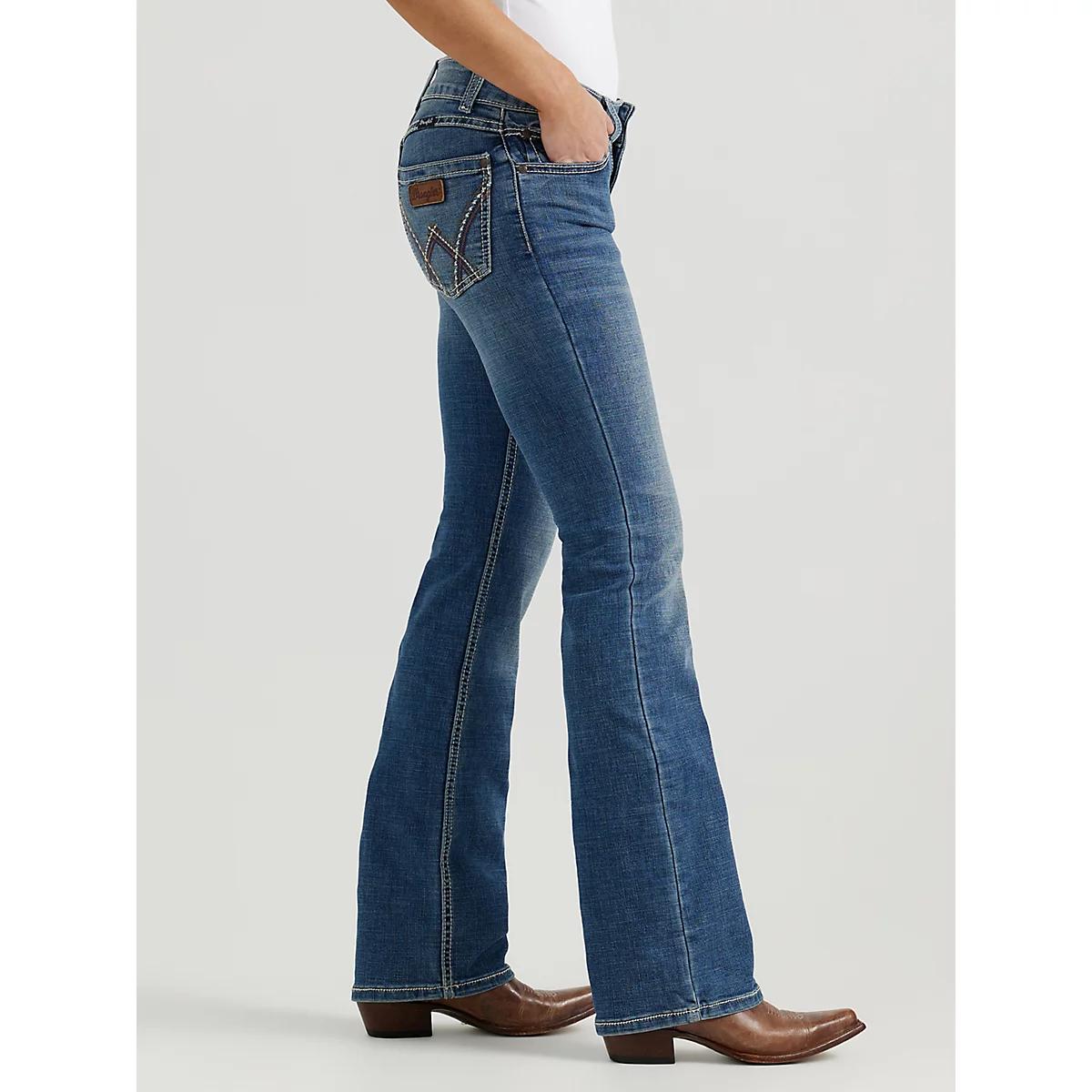 Women's Wrangler Retro® Mae Mid Rise Bootcut Jean in Deadwood Product Image