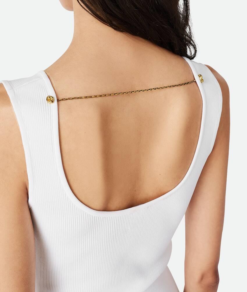 Women's Compact Viscose Dress in White Product Image