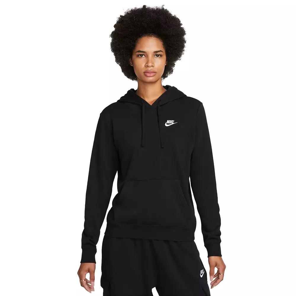 Womens Nike Sportswear Club Fleece Pullover Hoodie | DQ5793-010 Product Image