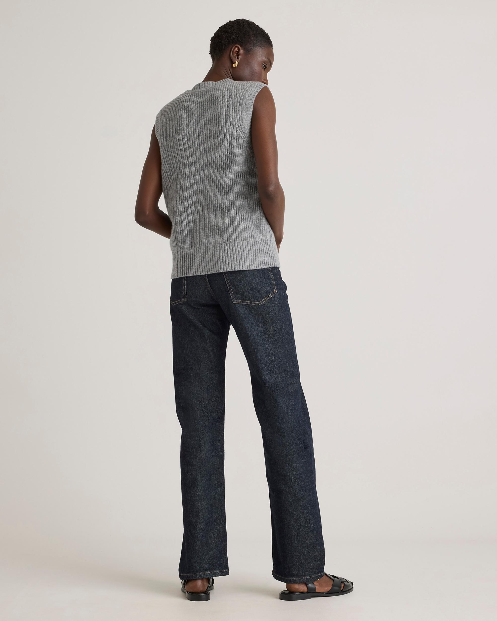 Quince | Women's Mongolian Cashmere Fisherman Sweater Vest Size XS Product Image