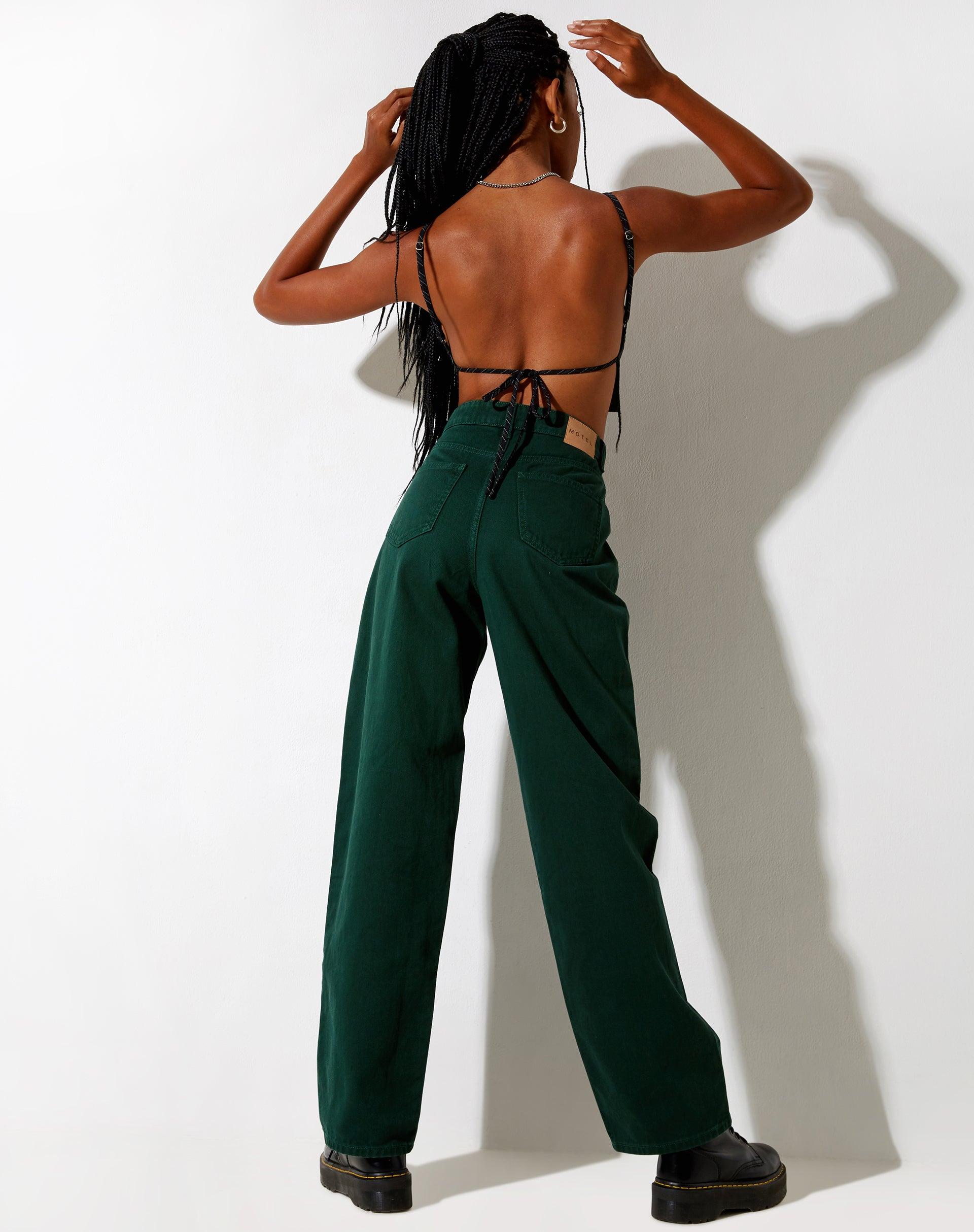 Parallel Jeans in Forest Green Product Image