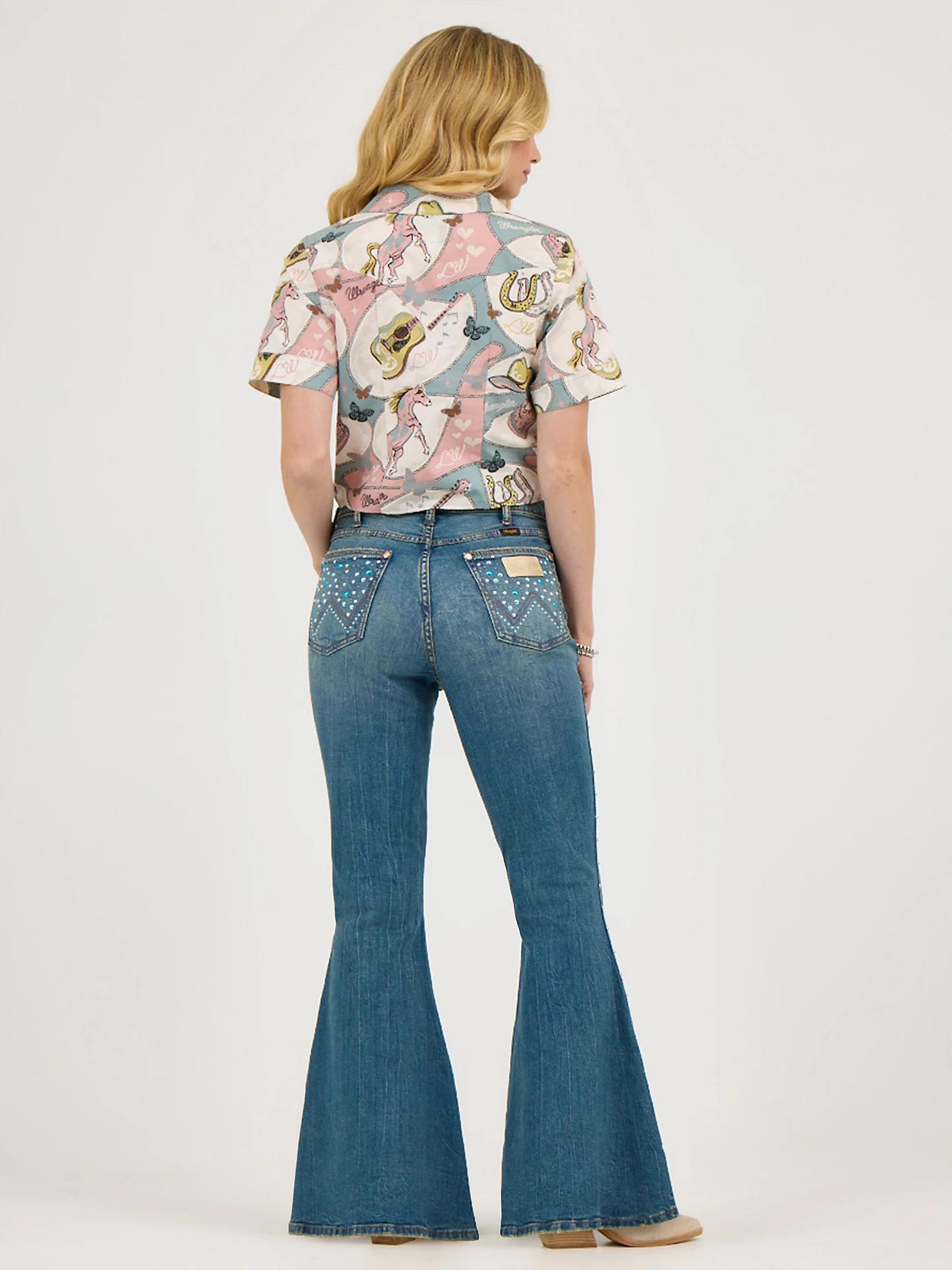 Wrangler x Lainey Wilson Bejeweled Bell Bottoms | Women's JEANS | Wrangler® Product Image