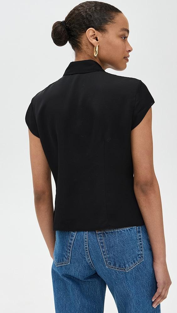 Theory Cap Sleeve Blouse | Shopbop Product Image