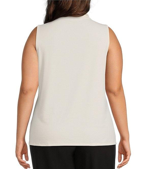 Investments Plus Mock Neck Pullover Sleeveless Top Product Image