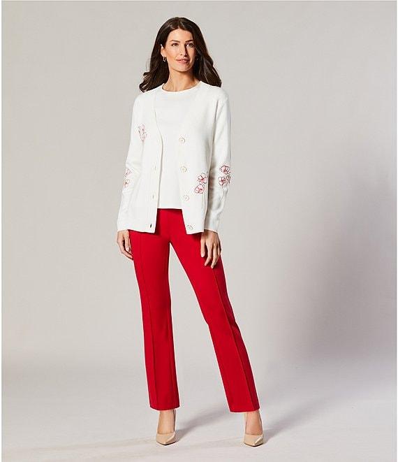 Investments Signature Ponte Pull-On Straight Ankle Pants Product Image