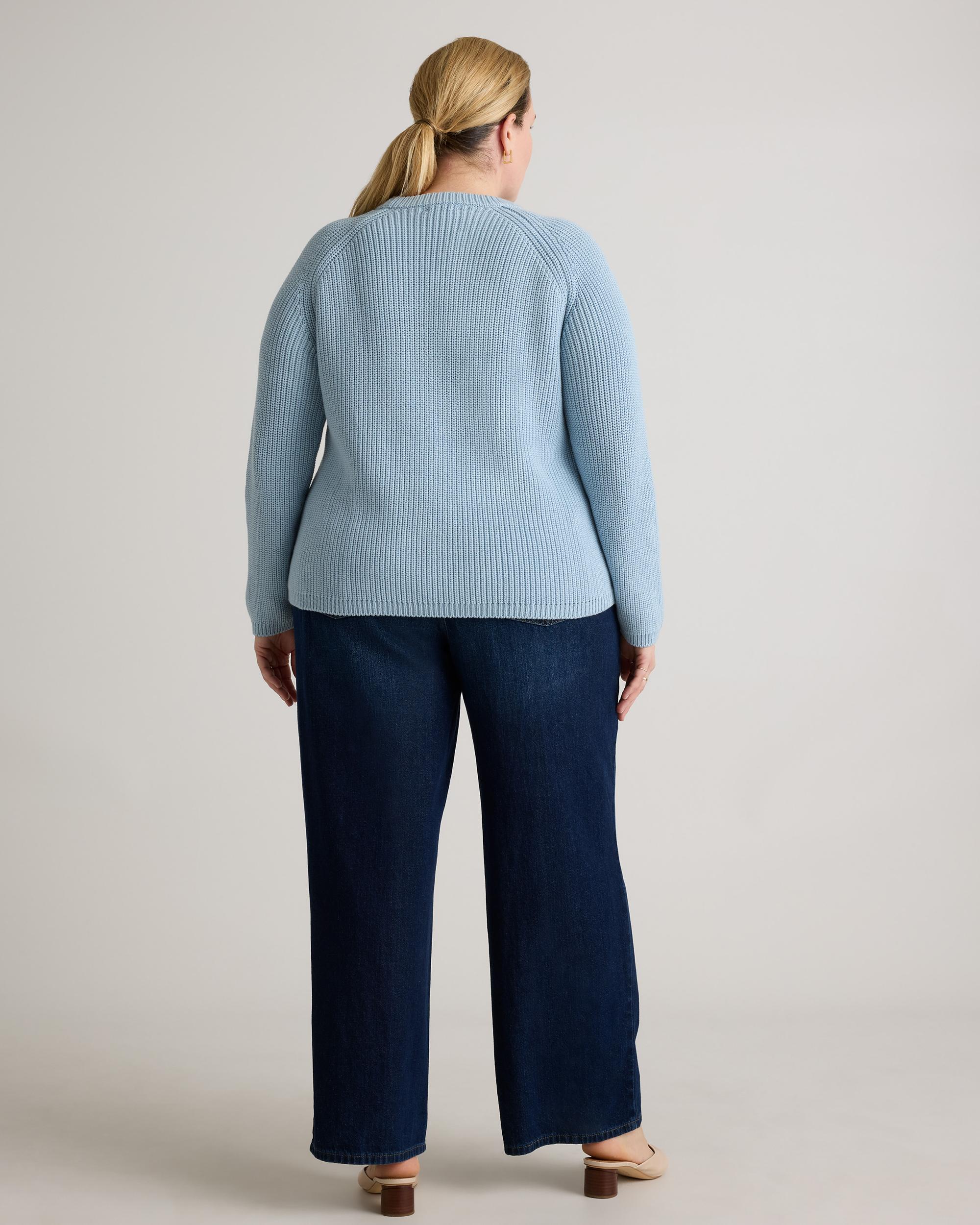 Quince | Women's Fisherman Crew Sweater Organic Cotton Product Image