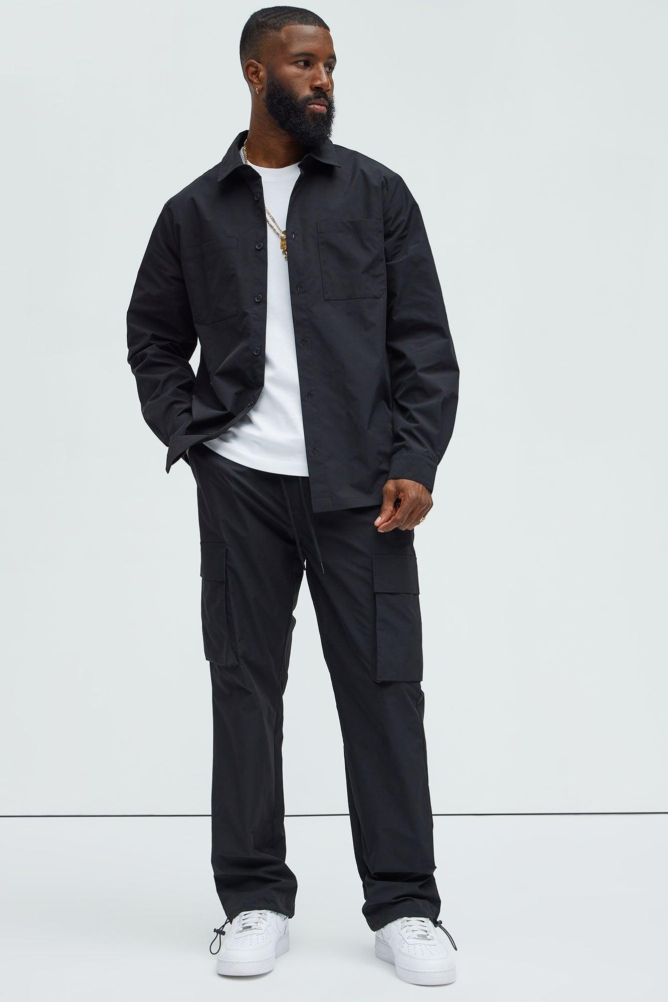 Ansel Tech Cargo Jogger - Black Product Image