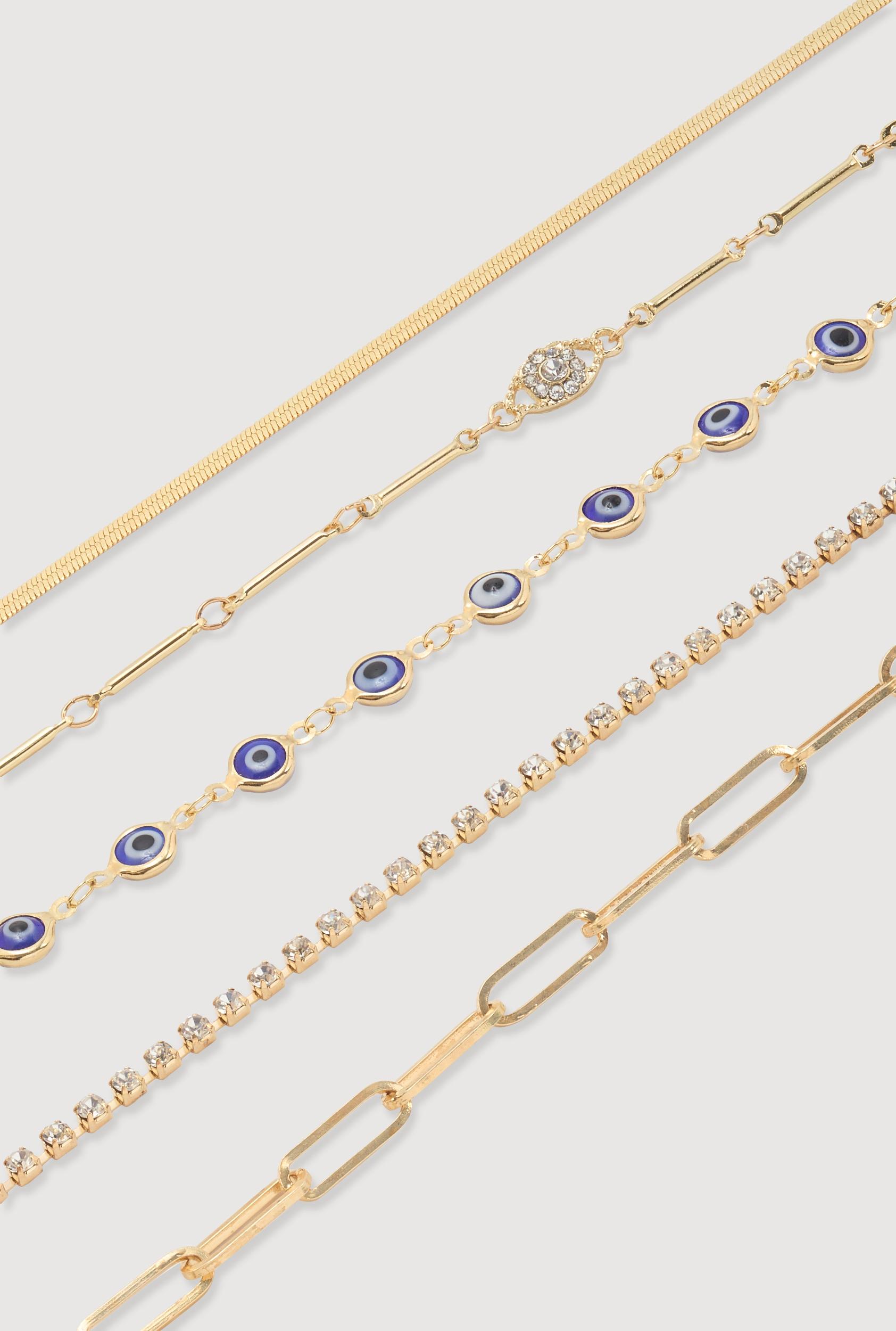 Box Clasp Chain Link Necklace with Stud Earrings Unisex Product Image