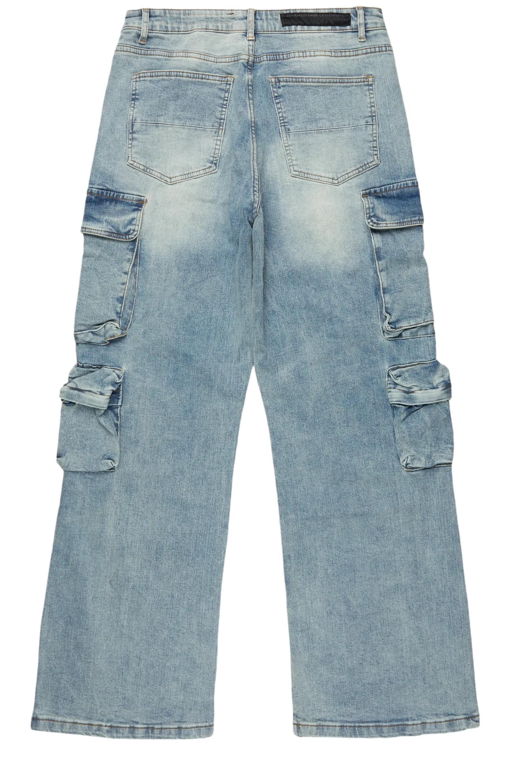 Cortie Blue Baggy Fit Jean Male Product Image